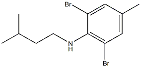 2,6-dibromo-4-methyl-N-(3-methylbutyl)aniline 구조식 이미지