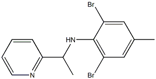 2,6-dibromo-4-methyl-N-[1-(pyridin-2-yl)ethyl]aniline 구조식 이미지