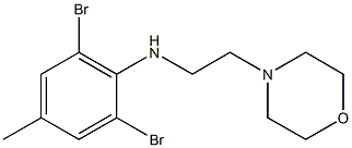 2,6-dibromo-4-methyl-N-[2-(morpholin-4-yl)ethyl]aniline Structure