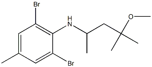 2,6-dibromo-N-(4-methoxy-4-methylpentan-2-yl)-4-methylaniline Structure