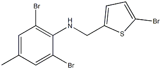 2,6-dibromo-N-[(5-bromothiophen-2-yl)methyl]-4-methylaniline 구조식 이미지