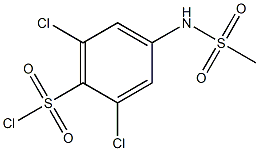 2,6-dichloro-4-[(methylsulfonyl)amino]benzenesulfonyl chloride 구조식 이미지