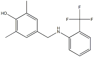 2,6-dimethyl-4-({[2-(trifluoromethyl)phenyl]amino}methyl)phenol Structure