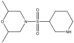 2,6-dimethyl-4-(piperidin-3-ylsulfonyl)morpholine 구조식 이미지