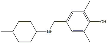 2,6-dimethyl-4-{[(4-methylcyclohexyl)amino]methyl}phenol Structure