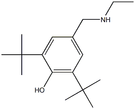 2,6-di-tert-butyl-4-[(ethylamino)methyl]phenol Structure