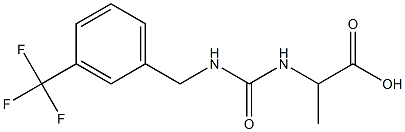 2-[({[3-(trifluoromethyl)phenyl]methyl}carbamoyl)amino]propanoic acid Structure