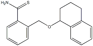 2-[(1,2,3,4-tetrahydronaphthalen-1-yloxy)methyl]benzenecarbothioamide 구조식 이미지