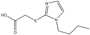 2-[(1-butyl-1H-imidazol-2-yl)sulfanyl]acetic acid Structure