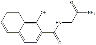 2-[(1-hydroxynaphthalen-2-yl)formamido]acetamide Structure