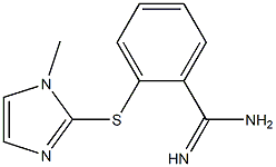 2-[(1-methyl-1H-imidazol-2-yl)sulfanyl]benzene-1-carboximidamide Structure