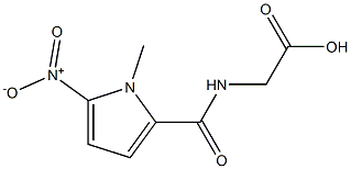 2-[(1-methyl-5-nitro-1H-pyrrol-2-yl)formamido]acetic acid 구조식 이미지