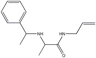 2-[(1-phenylethyl)amino]-N-(prop-2-en-1-yl)propanamide Structure