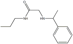 2-[(1-phenylethyl)amino]-N-propylacetamide 구조식 이미지