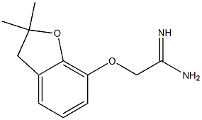 2-[(2,2-dimethyl-2,3-dihydro-1-benzofuran-7-yl)oxy]ethanimidamide Structure