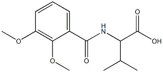 2-[(2,3-dimethoxybenzoyl)amino]-3-methylbutanoic acid Structure