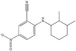 2-[(2,3-dimethylcyclohexyl)amino]-5-nitrobenzonitrile Structure