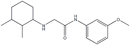 2-[(2,3-dimethylcyclohexyl)amino]-N-(3-methoxyphenyl)acetamide 구조식 이미지