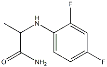 2-[(2,4-difluorophenyl)amino]propanamide Structure