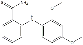 2-[(2,4-dimethoxyphenyl)amino]benzene-1-carbothioamide Structure