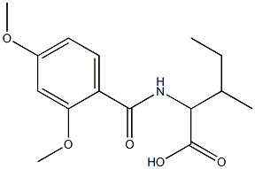 2-[(2,4-dimethoxyphenyl)formamido]-3-methylpentanoic acid 구조식 이미지