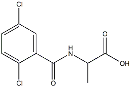 2-[(2,5-dichlorophenyl)formamido]propanoic acid Structure