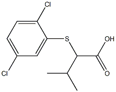 2-[(2,5-dichlorophenyl)sulfanyl]-3-methylbutanoic acid Structure