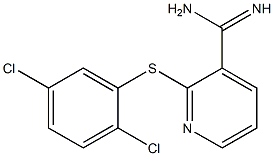 2-[(2,5-dichlorophenyl)sulfanyl]pyridine-3-carboximidamide 구조식 이미지