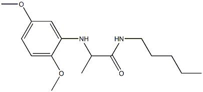 2-[(2,5-dimethoxyphenyl)amino]-N-pentylpropanamide 구조식 이미지