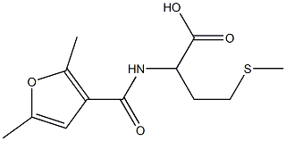 2-[(2,5-dimethyl-3-furoyl)amino]-4-(methylthio)butanoic acid Structure