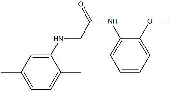 2-[(2,5-dimethylphenyl)amino]-N-(2-methoxyphenyl)acetamide Structure