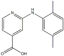 2-[(2,5-dimethylphenyl)amino]pyridine-4-carboxylic acid 구조식 이미지