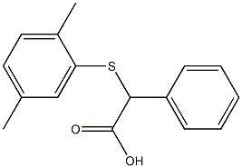 2-[(2,5-dimethylphenyl)sulfanyl]-2-phenylacetic acid 구조식 이미지