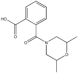 2-[(2,6-dimethylmorpholin-4-yl)carbonyl]benzoic acid Structure