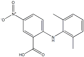 2-[(2,6-dimethylphenyl)amino]-5-nitrobenzoic acid Structure