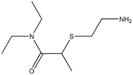 2-[(2-aminoethyl)sulfanyl]-N,N-diethylpropanamide 구조식 이미지