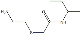 2-[(2-aminoethyl)thio]-N-(sec-butyl)acetamide Structure