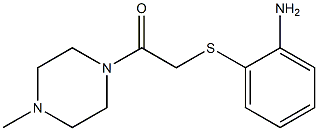 2-[(2-aminophenyl)sulfanyl]-1-(4-methylpiperazin-1-yl)ethan-1-one 구조식 이미지