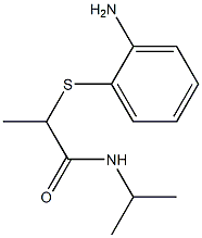 2-[(2-aminophenyl)sulfanyl]-N-(propan-2-yl)propanamide 구조식 이미지