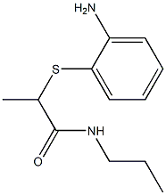 2-[(2-aminophenyl)sulfanyl]-N-propylpropanamide Structure