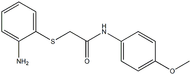 2-[(2-aminophenyl)thio]-N-(4-methoxyphenyl)acetamide Structure