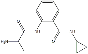 2-[(2-aminopropanoyl)amino]-N-cyclopropylbenzamide 구조식 이미지