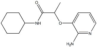 2-[(2-aminopyridin-3-yl)oxy]-N-cyclohexylpropanamide 구조식 이미지