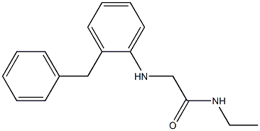 2-[(2-benzylphenyl)amino]-N-ethylacetamide Structure