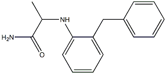 2-[(2-benzylphenyl)amino]propanamide 구조식 이미지