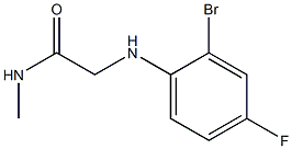 2-[(2-bromo-4-fluorophenyl)amino]-N-methylacetamide 구조식 이미지