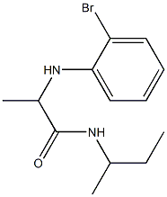 2-[(2-bromophenyl)amino]-N-(butan-2-yl)propanamide 구조식 이미지