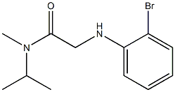 2-[(2-bromophenyl)amino]-N-methyl-N-(propan-2-yl)acetamide 구조식 이미지