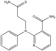 2-[(2-carbamothioylethyl)(phenyl)amino]pyridine-3-carboxamide Structure