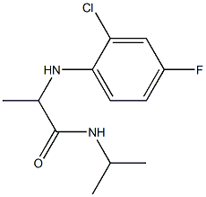 2-[(2-chloro-4-fluorophenyl)amino]-N-(propan-2-yl)propanamide Structure